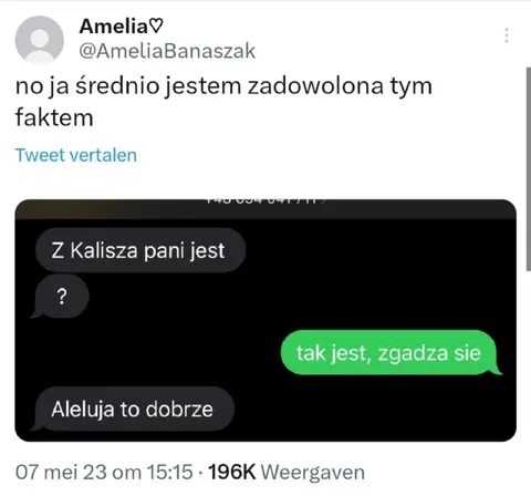Z Kalisza pani jest?