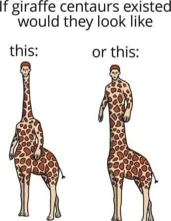 Giraffe Centaur Design Debate