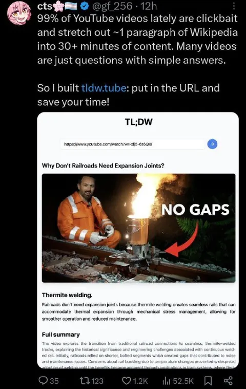 YouTube Clickbait in a Nutshell