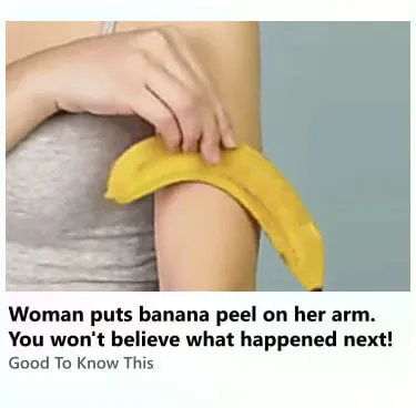 Banana Peel Arm Trick