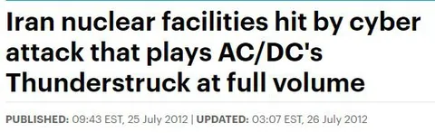 Iran Nuclear Facilities Thunderstruck