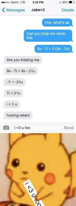 Pikachu Solves the Inequality