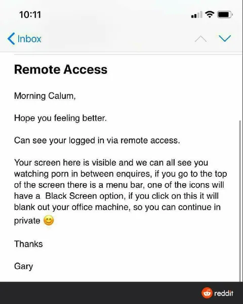 Remote Access Porn Warning