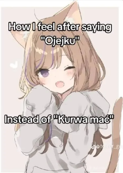 Ojejku вместо kurwa mać