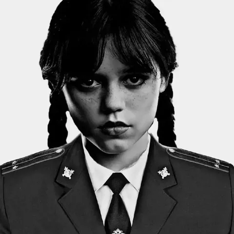 Wednesday in uniform