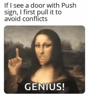 Pulling Push Doors Genius