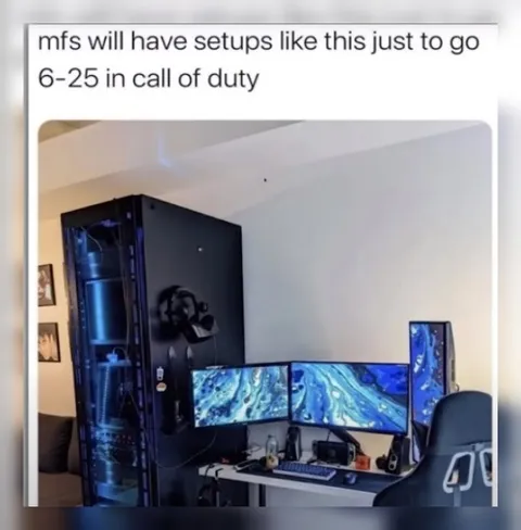 Overbuilt Call of Duty Setup