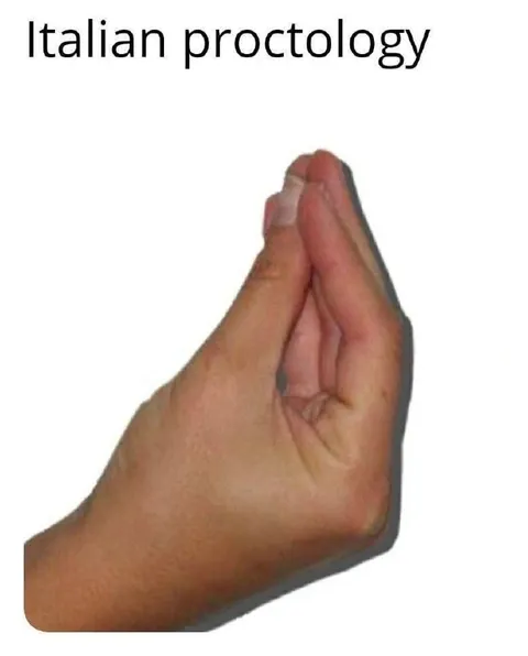 Italian Proctology Hand Gesture
