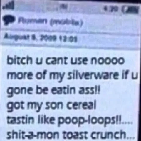 Silverware Cereal Complaint