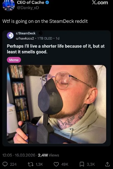 Steam Deck Smells Good