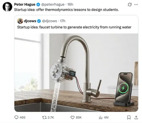 Faucet Turbine Startup Idea