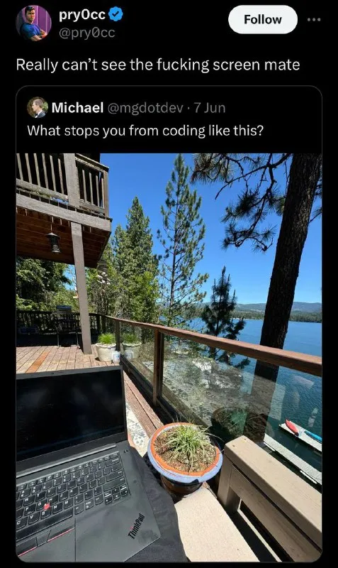 Coding With Screen Glare