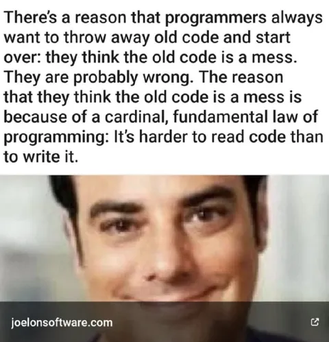 Old Code Is a Mess