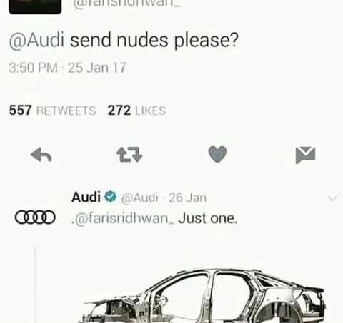 Audi Sends Just One Nude