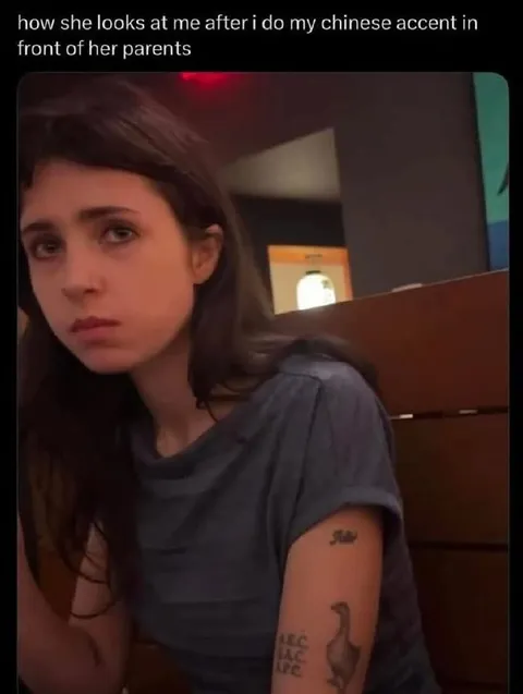 Chinese Accent Side Eye