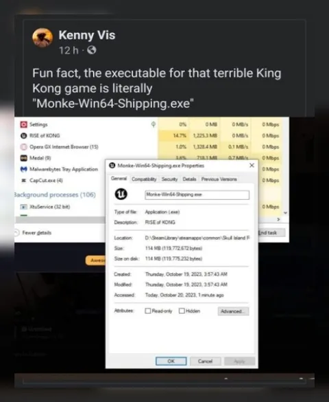 Rise of Kong Executable Joke