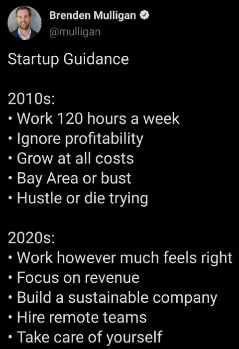 Startup Guidance: 2010s vs 2020s
