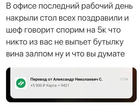 Последний рабочий день в офисе