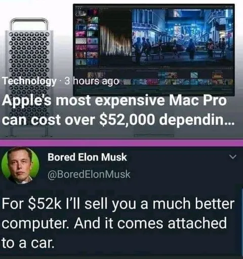 Mac Pro Versus Car Computer