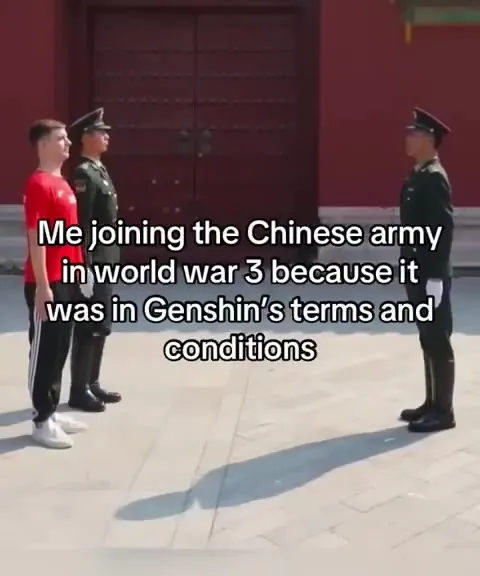 Joining the Chinese Army for Genshin