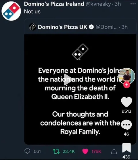 Domino’s Ireland Says Not Us