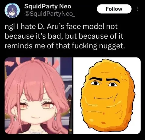 Anime Face Model Looks Like Nugget