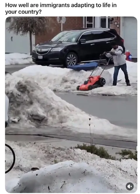 Immigrant Adapting to Snow