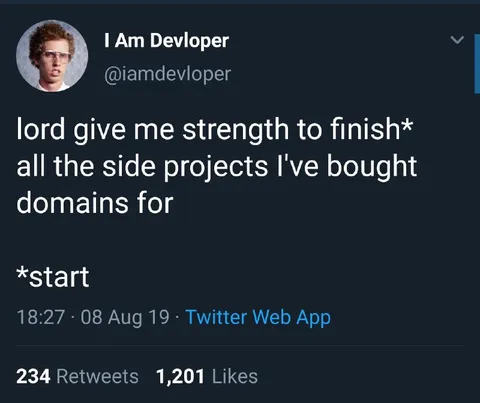 Side Projects Bought Domains For