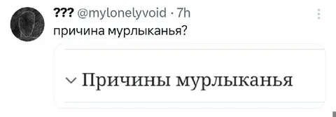 Причины мурлыканья