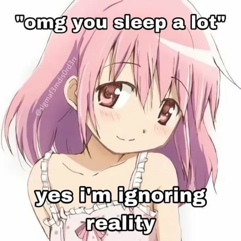 Ignoring Reality by Sleeping