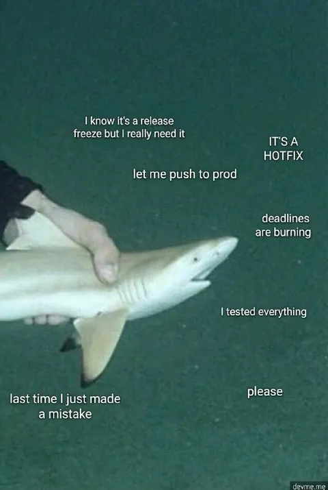 Shark Pushes a Hotfix to Production