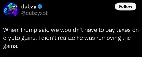 Trump Removes Crypto Gains