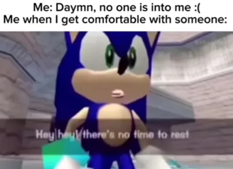 Sonic Gets Comfortable