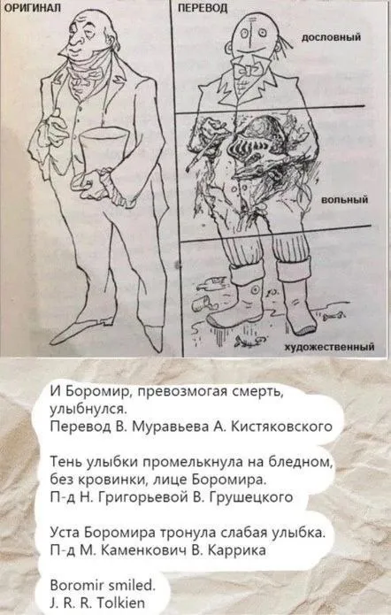Боромир и три перевода улыбки