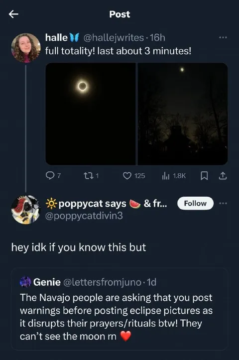 Eclipse Warning Before Posting