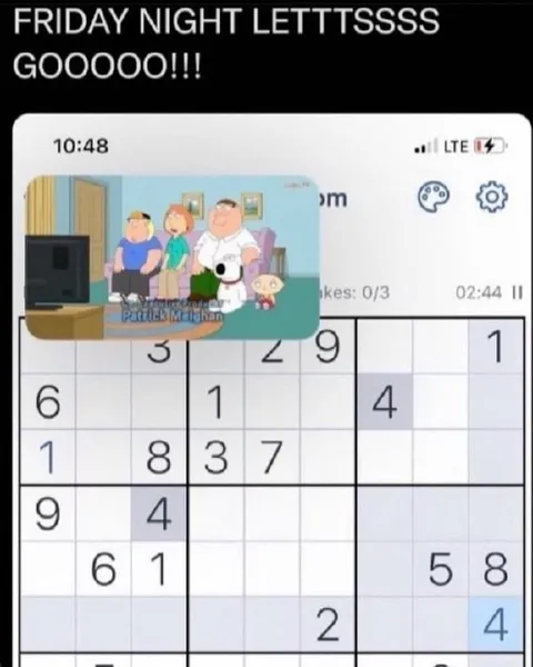 Friday Night Sudoku Plans