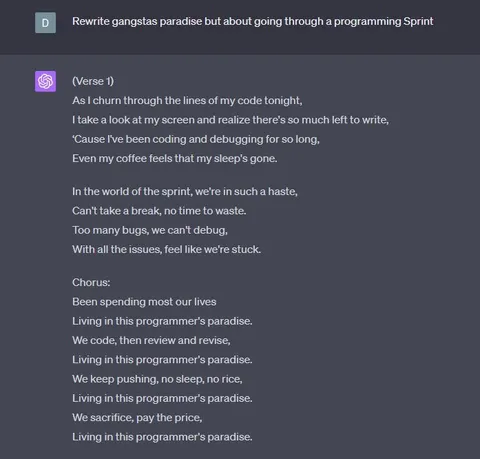 Programmer's Paradise Sprint