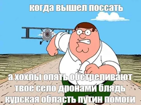 Питер Гриффин бежит спасать село
