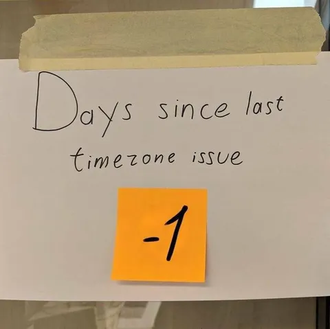 Days Since Last Timezone Issue