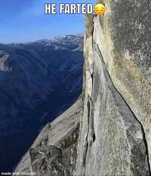 He Farted on the Cliff
