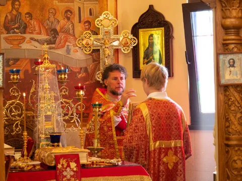 Православная служба в храме