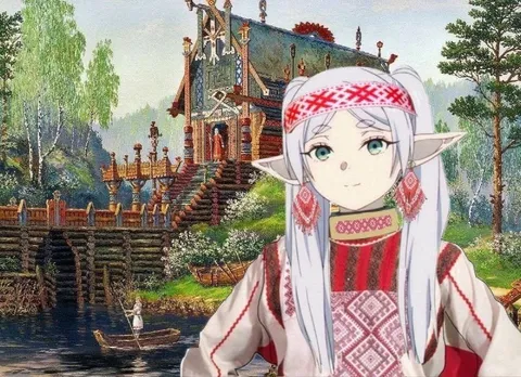 Эльфийка в русском тереме