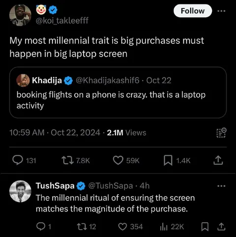 Millennial Laptop Purchase Ritual