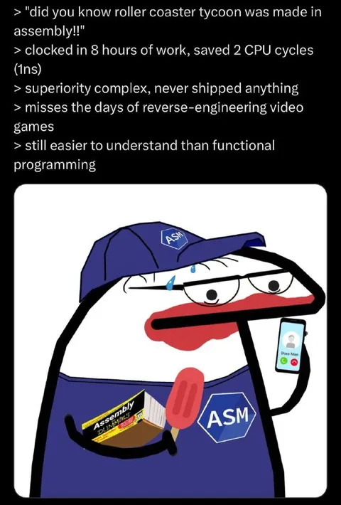 ASM Programmer Misses Reverse Engineering