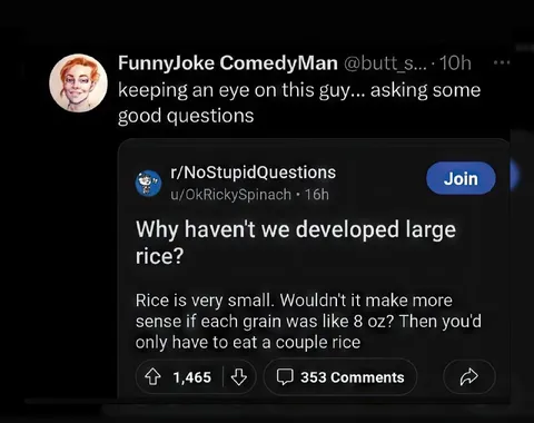 Why Haven't We Developed Large Rice?