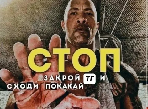 Стоп, закрой ТГ и покakай