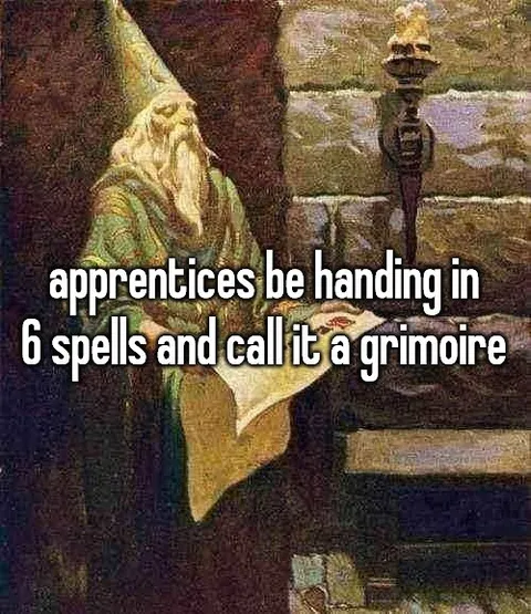 Apprentices Calling Six Spells a Grimoire