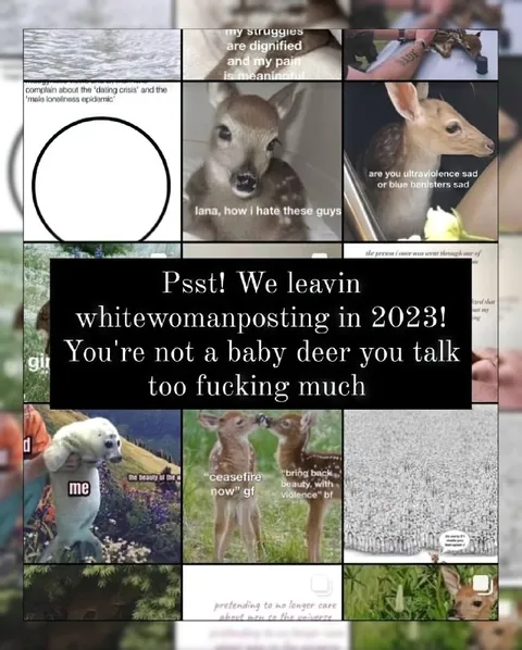 Leaving White Woman Posting