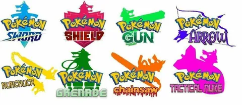 Pokémon Weapon Game Logos