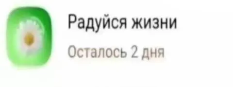 Радуйся жизни, осталось два дня